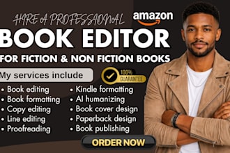 edit, format your manuscript for publishing, cover design, paperback formatting