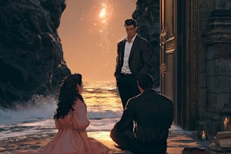 design romantic, erotic and adult book or ebook cover