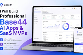 build a professional base44 ai app, saas mvp or web app that converts