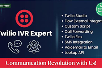 setup a twilio flex IVR with sms call automation and call center routing