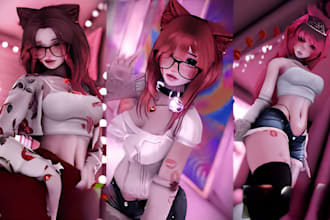 create custom vrchat avatar, vrc avatar and humanoid 3d character