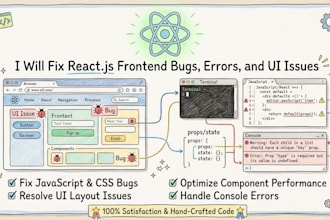 fix react frontend bugs, errors, and UI issues