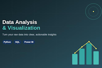 analyze your data and build interactive dashboards with python and power