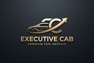 design a professional taxi brand logo for your business