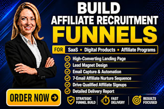 build an affiliate recruitment funnel with lead magnet and email automation