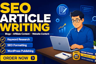 write SEO friendly blog posts, articles and affiliate content