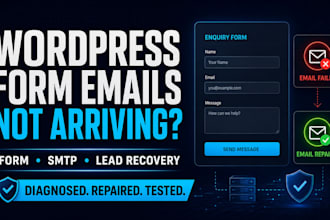 fix wordpress emails not sending from forms