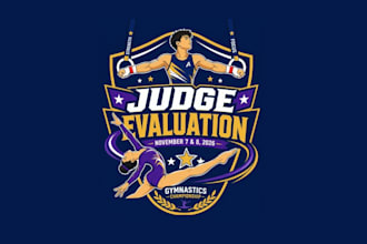 design superb modern  gymnastic logo with express delivery