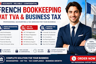 provide french bookkeeping vat tva and business tax services