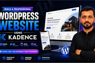 build a professional wordpress website using kadence
