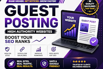 do SEO guest posting and manual link building