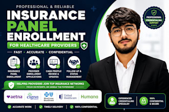 complete insurance panel enrollment for healthcare providers