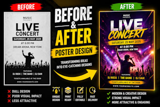 design posters design, flyer design, and advertisements
