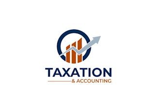 design tax, consulting, financial logo with 14 hours