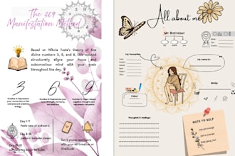 custom KDP journal, planner, diary, and notebook designs