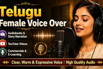 do professional telugu voice over