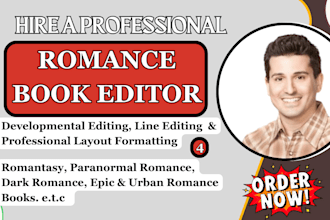 developmental and line edit your fantasy, romantasy or paranormal romance novel