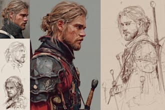 draw custom character art and character illustration