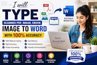 type scanned PDF ebook image to word with accuracy