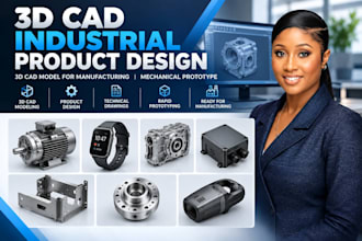 3d industrial product design mechanical prototype 3d cad model for manufacturing