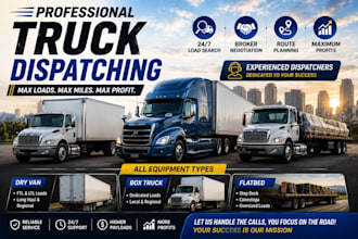 provide professional truck dispatch services for owner operators