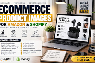 design ecommerce product images for amazon and shopify