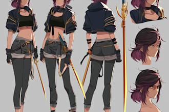 make a fantasy anime character sheet