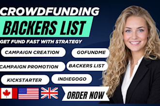 do crowdfunding backers list gofundme indiegogo promotion