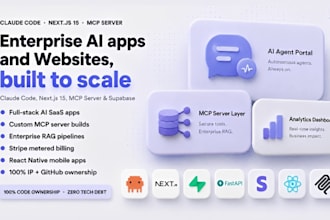 build claude code ai saas web app mvp mcp server full stack software developer