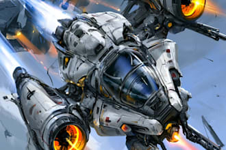 design unique sci fi spaceships and futuristic spacecraft