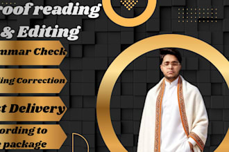 proofread, edit,polish your english documents and content