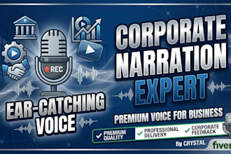 provide a voice recordings for coporate narrations