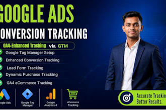 fix or setup google analytics 4, ga4 ecommerce tracking, conversion track