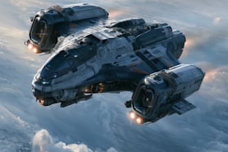 make a hard model surface sci fi , spaceships