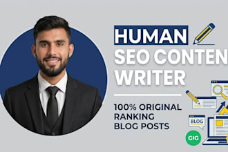 write human written SEO content and articles