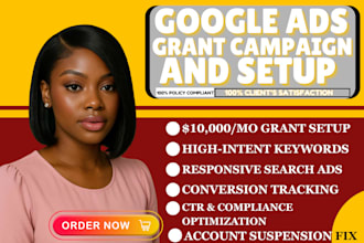 setup and manage google ads grant campaign for nonprofit 501c3