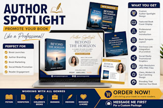 create a professional author spotlight for your book promotion and marketing