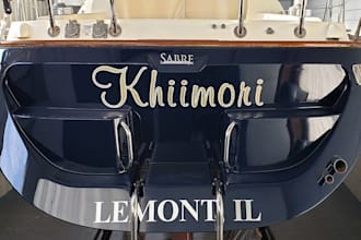 design custom boat lettering, yacht logo, and boat name vinyl graphics