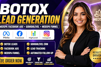 generate botox leads medspa facebook ads gohighlevel medspa funnel