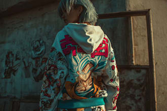 create anime streetwear and vintage design