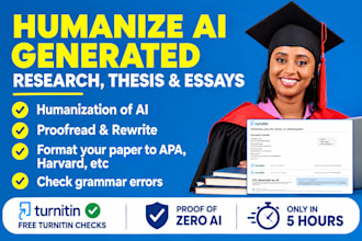 manually  humanize ai generated research, thesis and essays