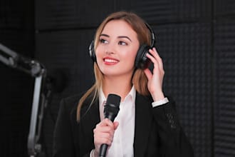 do professional urdu and english voice over for videos