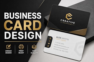 create a modern, minimalist business card design