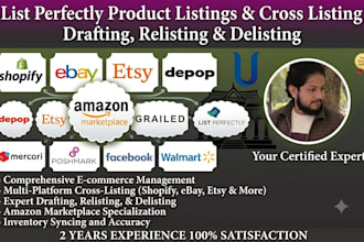do SEO product listings and optimization for poshmark, depop, mercari, and ebay