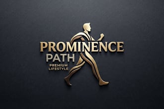 design a creative walking logo for your brand or business