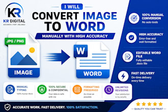 convert image to word manually with high accuracy