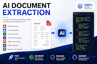 build ai document extraction for PDF and invoices