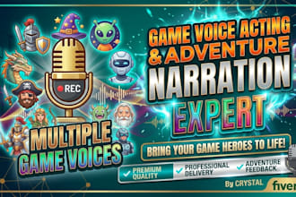 provide a voice recordings for game characters