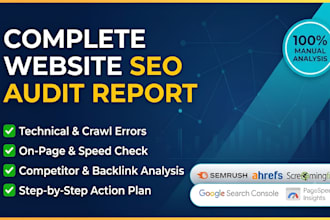 do a complete website SEO audit report and action plan for ranking
