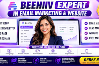 setup beehiiv newsletter template beehiiv landing page beehiiv account manager